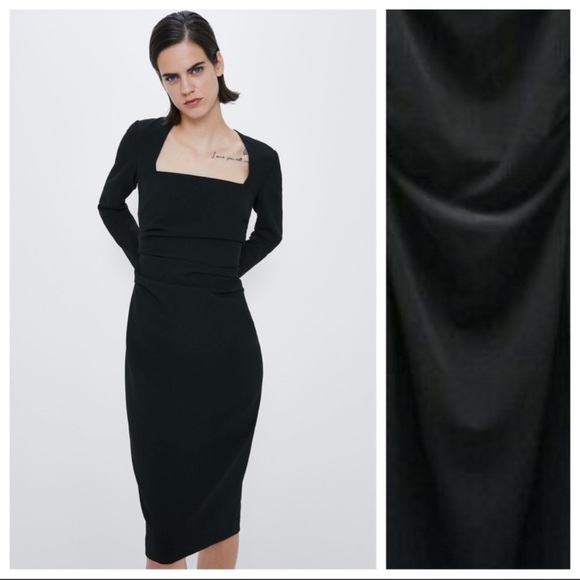 Zara | Dresses | Nwt Zara Draped Shift Dress Size M Nwt | Poshmark